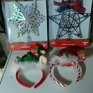 Christmas toppers and headbands